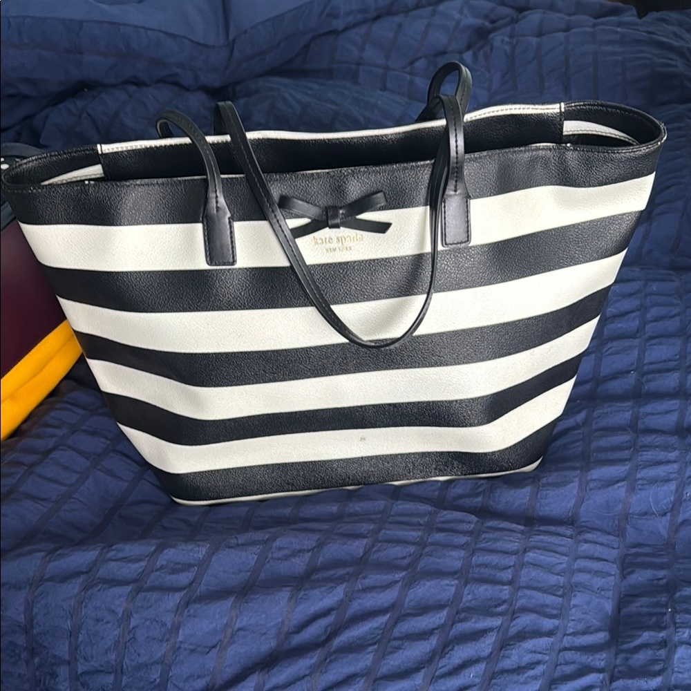 Kate Spade Stripe Bucket Tote